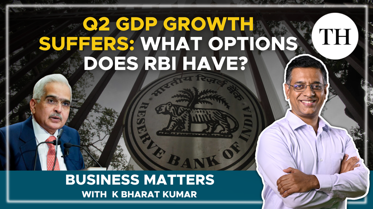 Watch: India’s July-September GDP growth slides: what options does RBI have? | Business Matters
